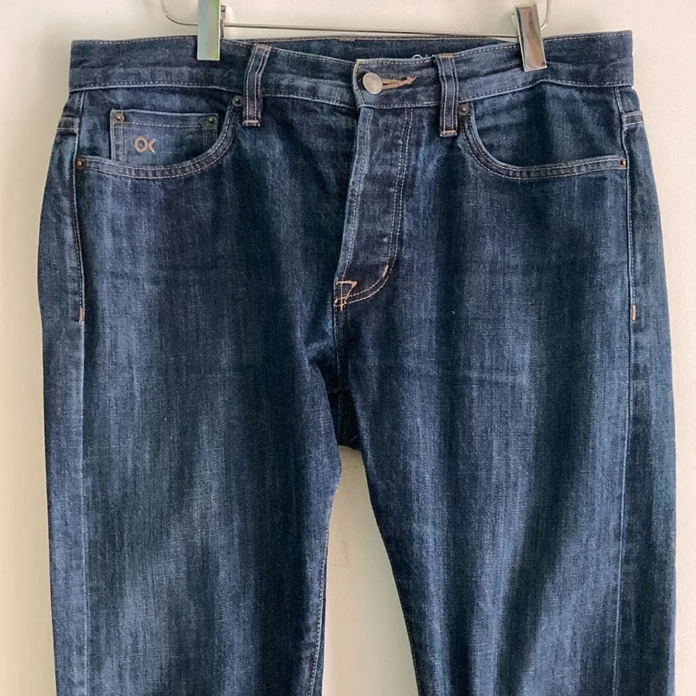 Outerknown Ambassador S.E.A Mens Jeans 31 X 32 Organic Cotton Slim Dark Denim
